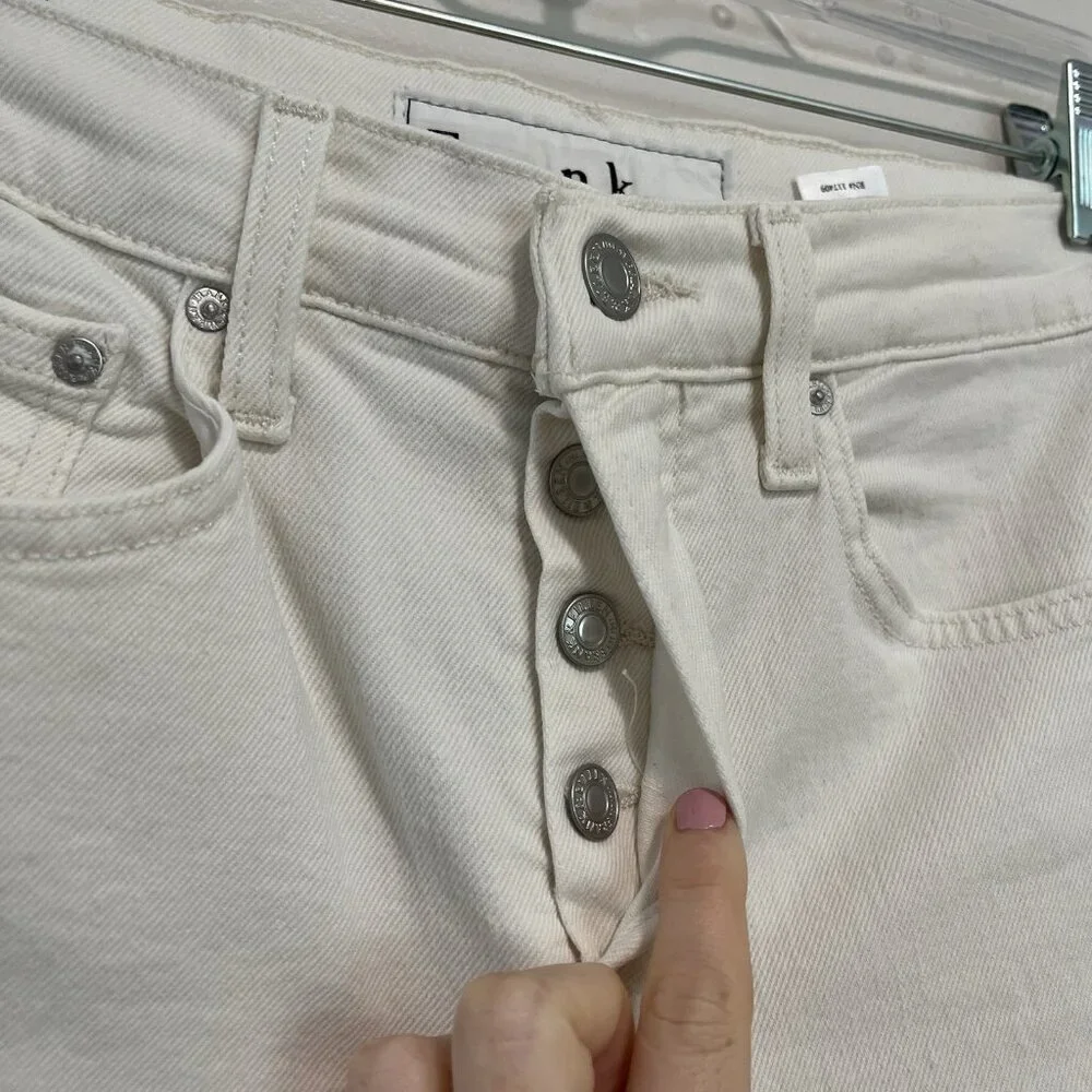 Frank & Eileen Cork Everyday Straight Leg White‎ Jeans Size 26